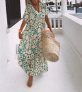 🔥BIGGEST SALE - 49% OFF🔥🔥Summer New Short-sleeved Printed Dress