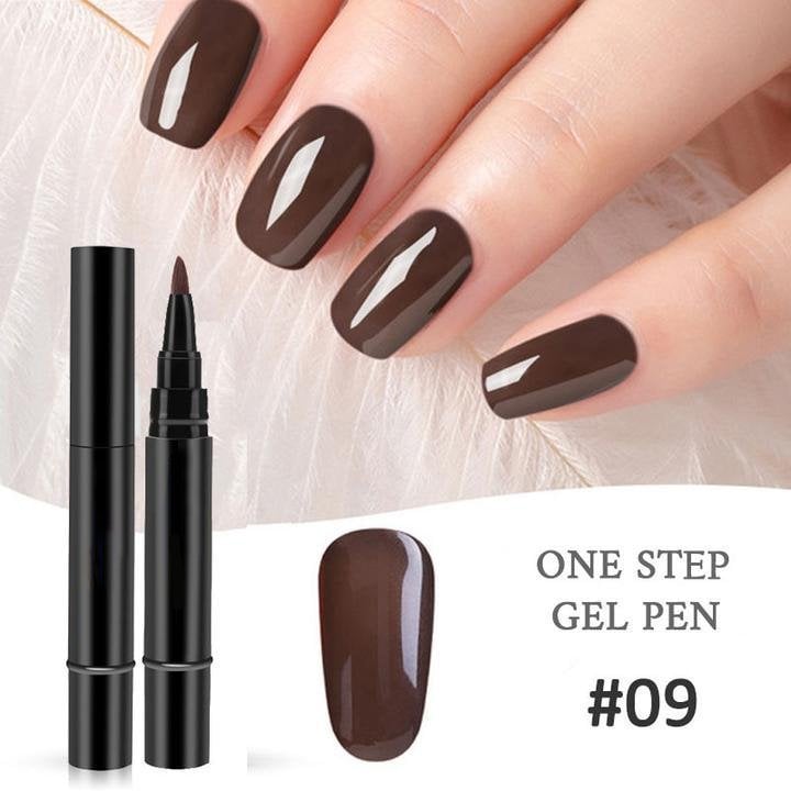 (💝HOT SALE - 48% OFF)🔥🔥 One Step Nail Gel Pen✅Eco-friendly & Tasteless