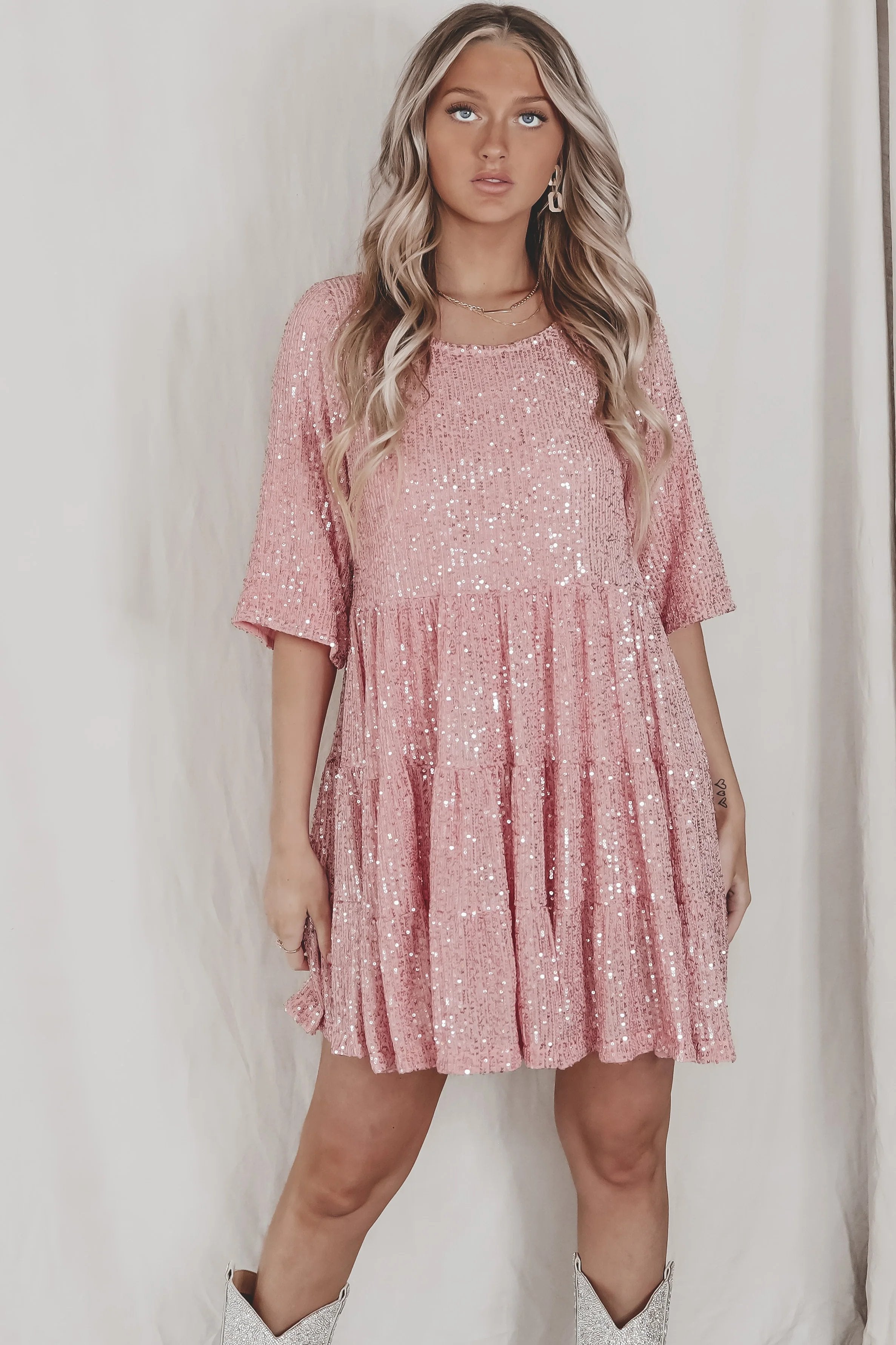 ✨Sequin Baby Doll Dress❤️