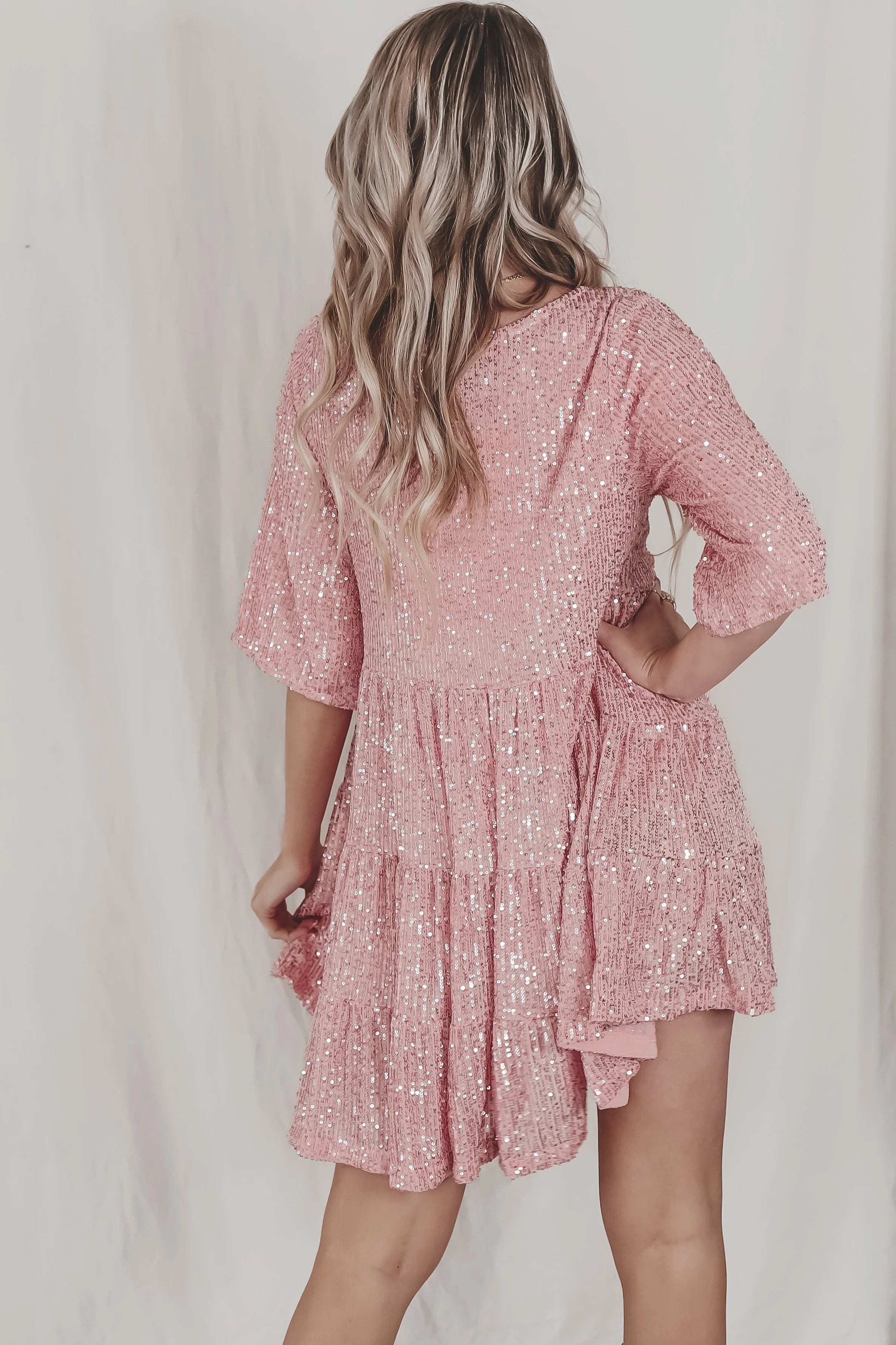 ✨Sequin Baby Doll Dress❤️