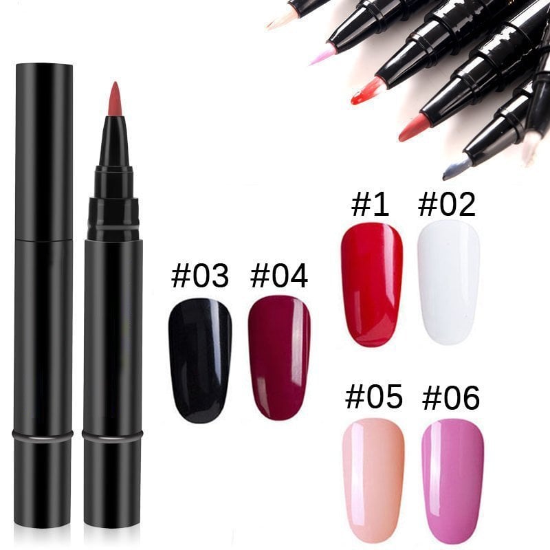 (💝HOT SALE - 48% OFF)🔥🔥 One Step Nail Gel Pen✅Eco-friendly & Tasteless