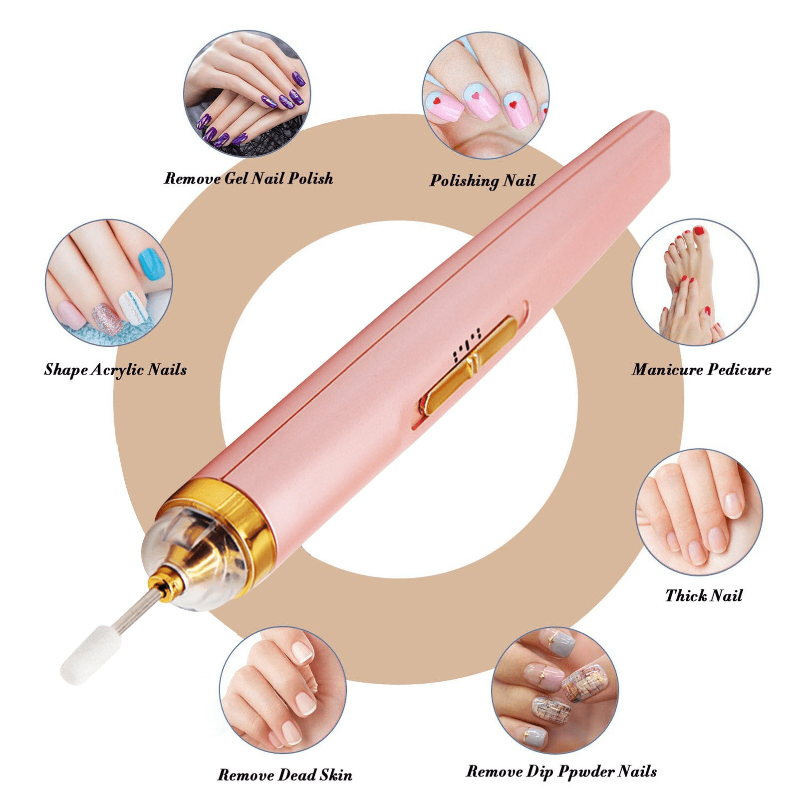 🔥SALE 48% OFF🔥GLAMICS ELECTRIC PROFESSIONAL MANICURE NAIL MACHINE SET💅