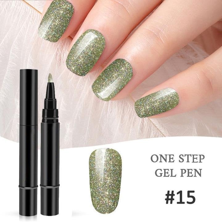 (💝HOT SALE - 48% OFF)🔥🔥 One Step Nail Gel Pen✅Eco-friendly & Tasteless