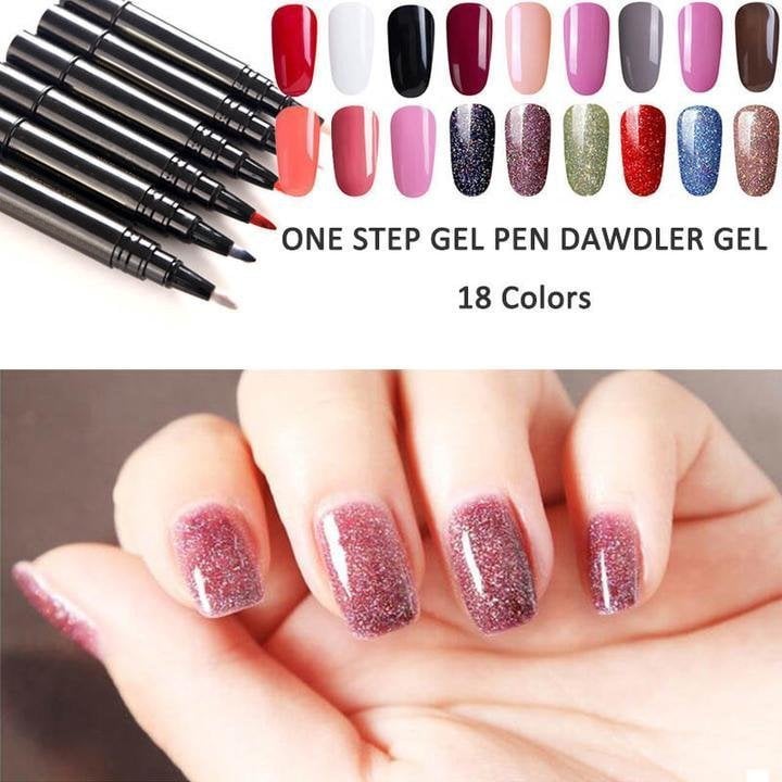(💝HOT SALE - 48% OFF)🔥🔥 One Step Nail Gel Pen✅Eco-friendly & Tasteless