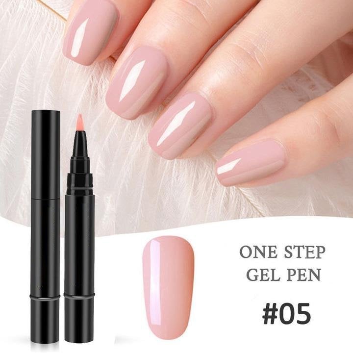 (💝HOT SALE - 48% OFF)🔥🔥 One Step Nail Gel Pen✅Eco-friendly & Tasteless