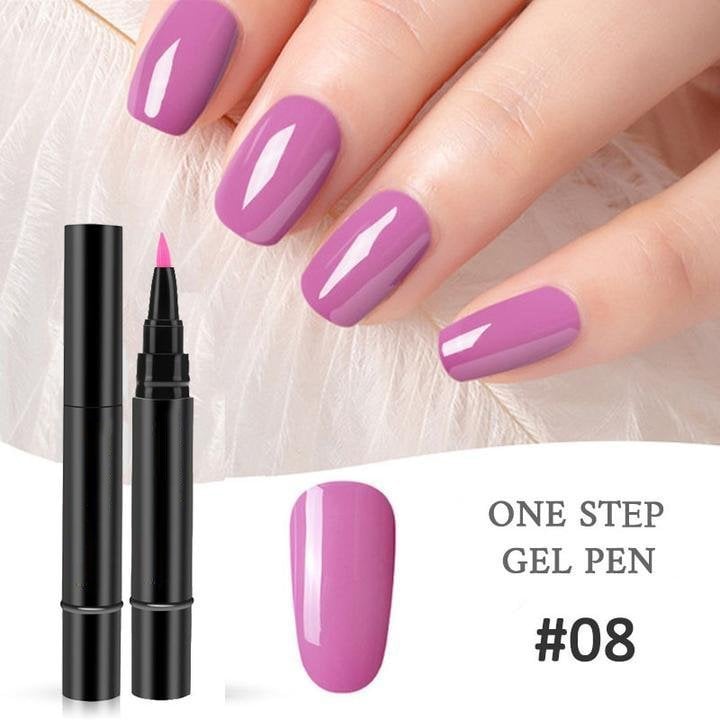 (💝HOT SALE - 48% OFF)🔥🔥 One Step Nail Gel Pen✅Eco-friendly & Tasteless