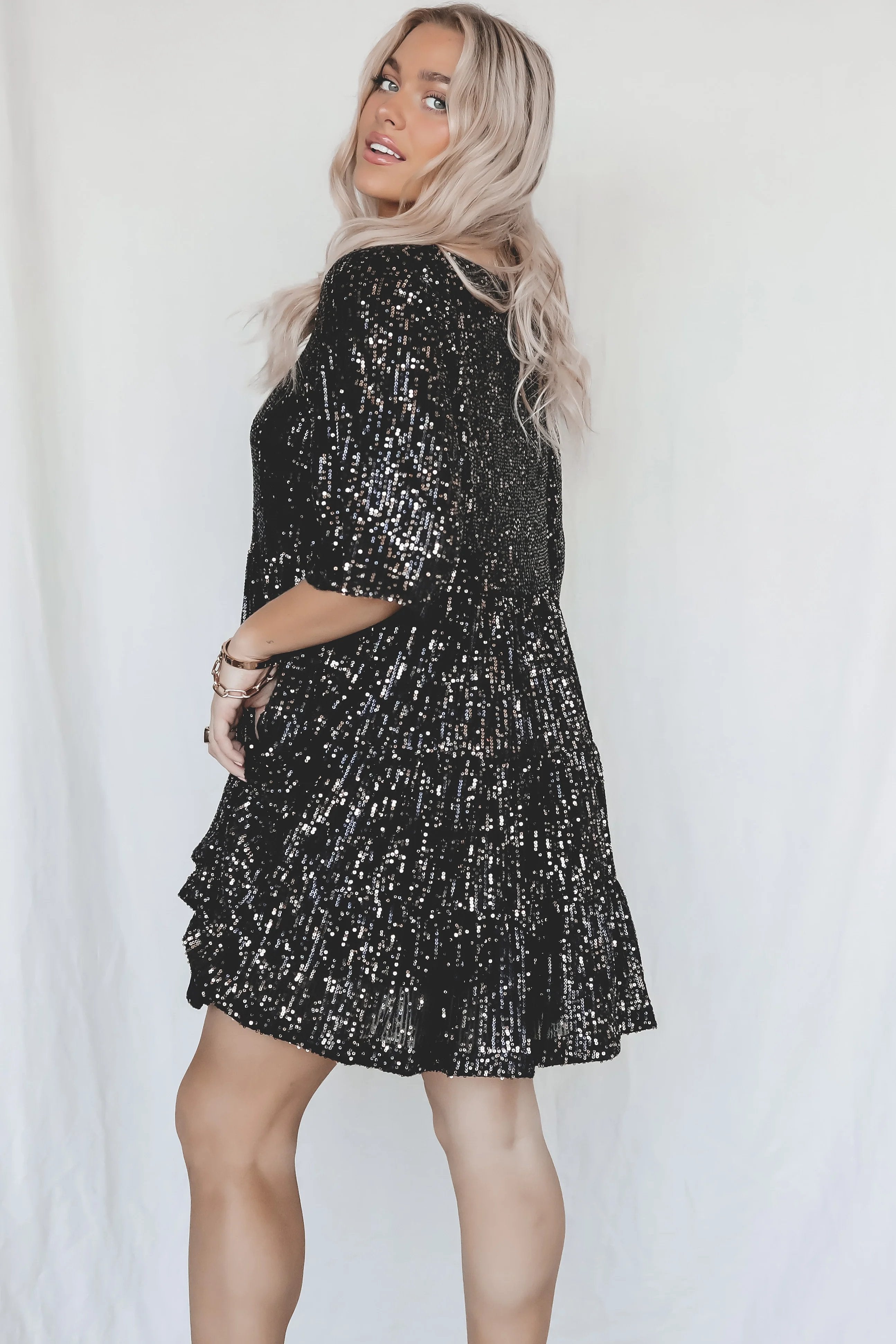 ✨Sequin Baby Doll Dress❤️
