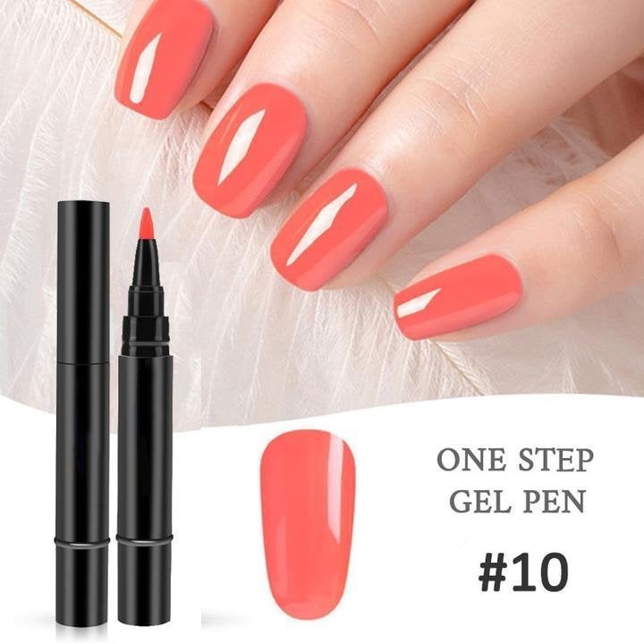(💝HOT SALE - 48% OFF)🔥🔥 One Step Nail Gel Pen✅Eco-friendly & Tasteless