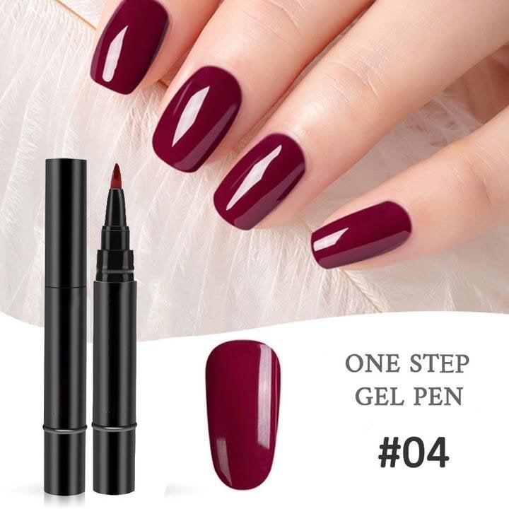 (💝HOT SALE - 48% OFF)🔥🔥 One Step Nail Gel Pen✅Eco-friendly & Tasteless