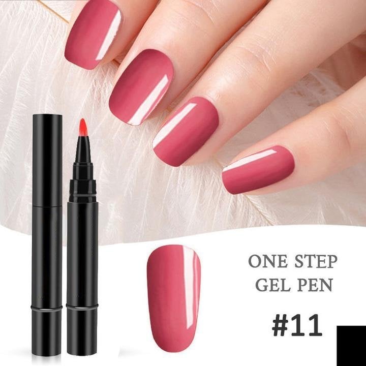 (💝HOT SALE - 48% OFF)🔥🔥 One Step Nail Gel Pen✅Eco-friendly & Tasteless