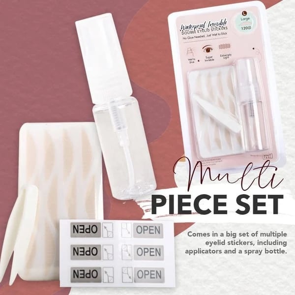 🏆49%OFF🔥New Glue-Free Ultra Natural Invisible Double Eyelid Sticker