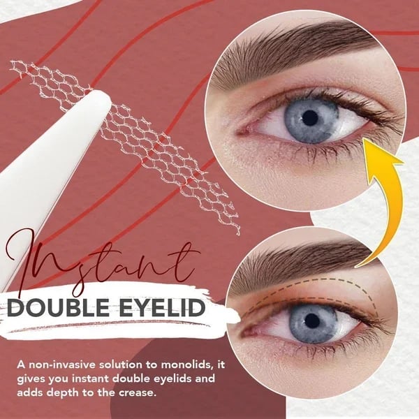 🏆49%OFF🔥New Glue-Free Ultra Natural Invisible Double Eyelid Sticker