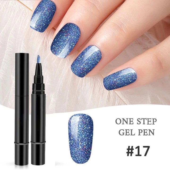 (💝HOT SALE - 48% OFF)🔥🔥 One Step Nail Gel Pen✅Eco-friendly & Tasteless
