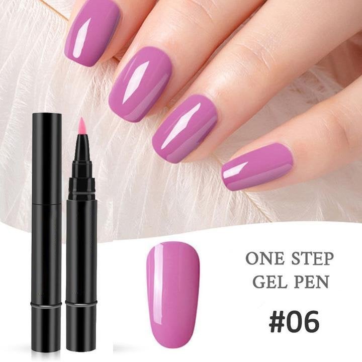 (💝HOT SALE - 48% OFF)🔥🔥 One Step Nail Gel Pen✅Eco-friendly & Tasteless