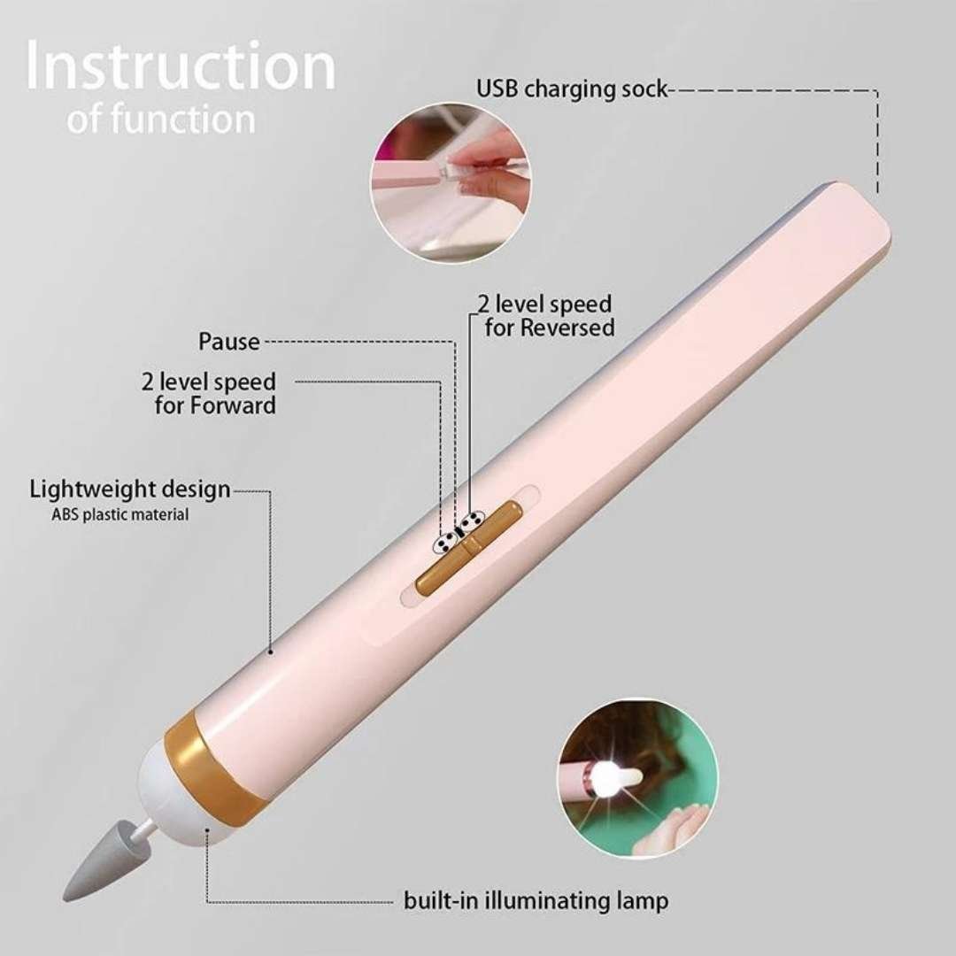 🔥SALE 48% OFF🔥GLAMICS ELECTRIC PROFESSIONAL MANICURE NAIL MACHINE SET💅