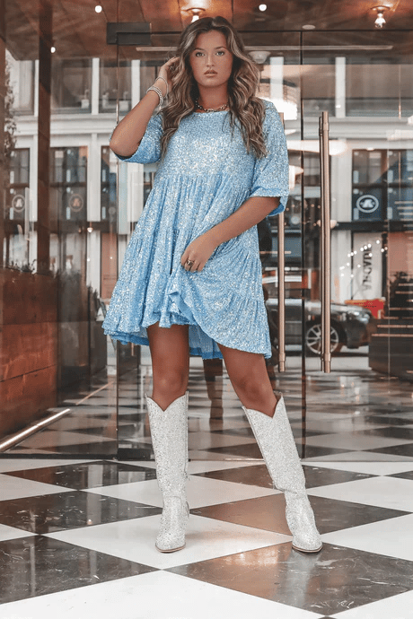 ✨Sequin Baby Doll Dress❤️