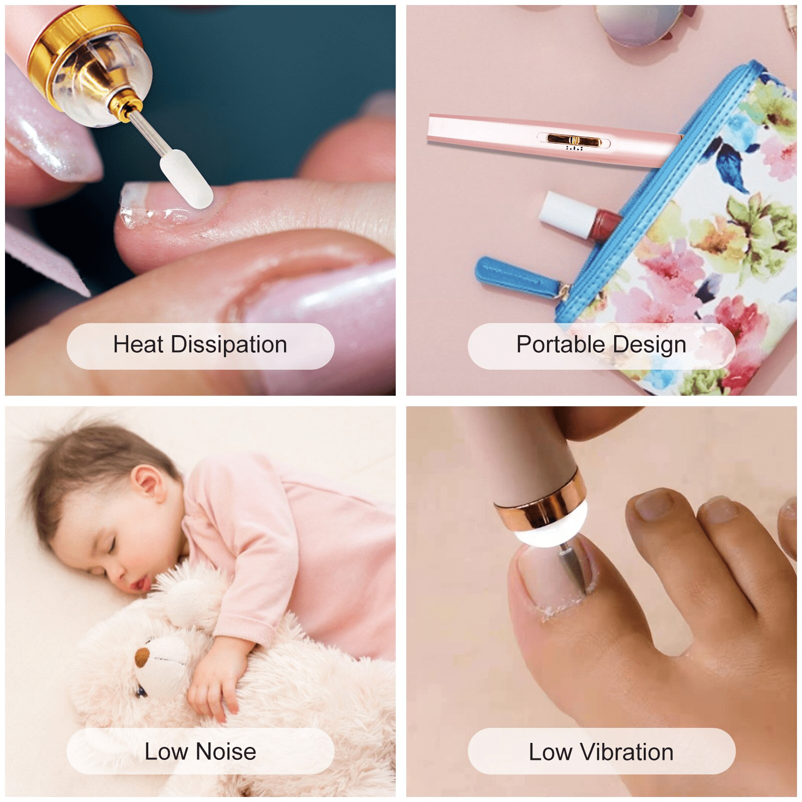 🔥SALE 48% OFF🔥GLAMICS ELECTRIC PROFESSIONAL MANICURE NAIL MACHINE SET💅