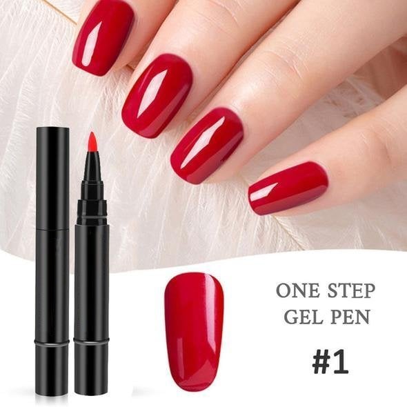 (💝HOT SALE - 48% OFF)🔥🔥 One Step Nail Gel Pen✅Eco-friendly & Tasteless